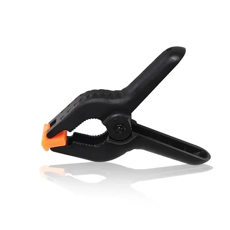 Pinces à ressort de 3 pouces, 6 pièces, en plastique robuste pour fond, toile en mousseline, papier, Clip d'écran Chromakey, outil de charpentier pour Studio Photo