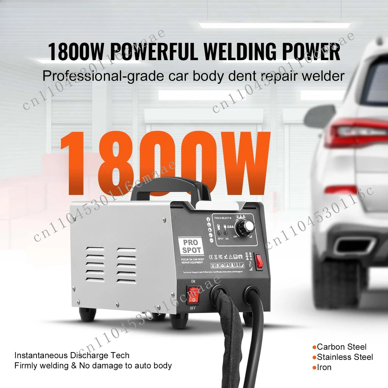 Stud Welder Repair Kit 1.8KW Auto Body Spot Welding Dent Puller Machine with 7 Welding Modes for Car Truck Dent Repair