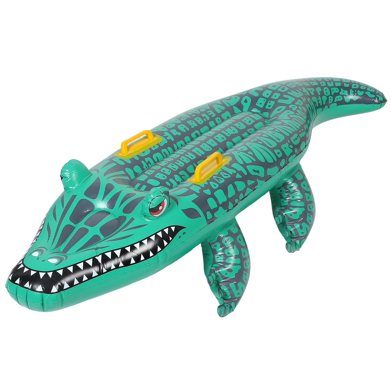 Inflatable Crocodile Surfboard Swim Pool Floating Mat Alligator Decorative Daily Use Inflation Party Surfboatd Pad for Toy