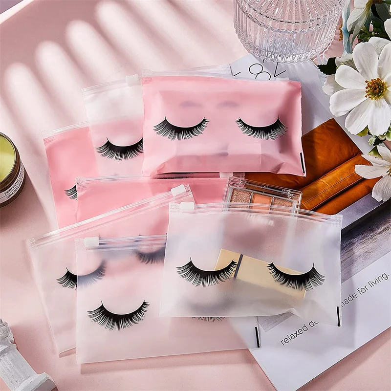 Eyelash Storage Pouches, Cosmetic Gift Packaging, Lash Bags, Viagem, Beleza, Salon Supplies, Acessórios, Aftercare, 50 Pcs