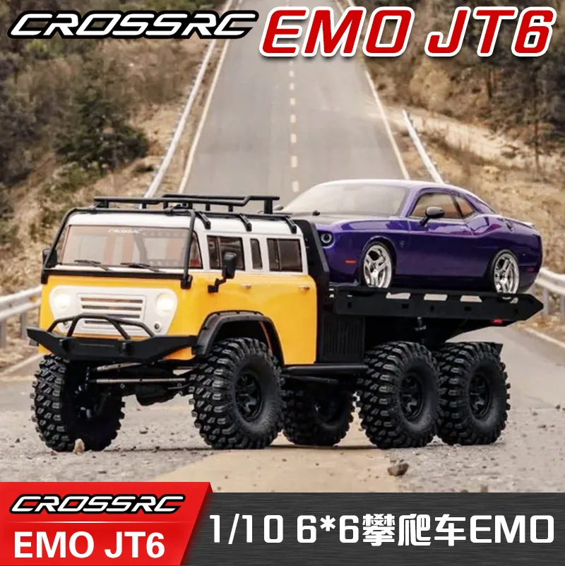 

CROSSRC EMO JT6 Climbing Car Flatbed Car Trailer Crossing Rc Remote Control Electric Model Six-Wheel Drive Off-Road Vehicle