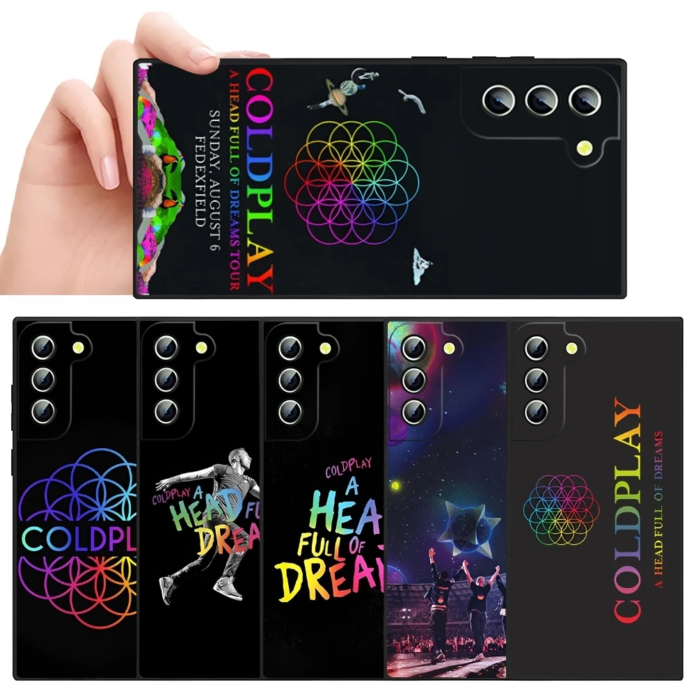 Rock Coldplay Band Phone Case For S23 Samsung S24 Ultra S22 S20 Fe S21 Plus Galaxy A54 A34 A24 A53 M54 Note 20 Back Cover