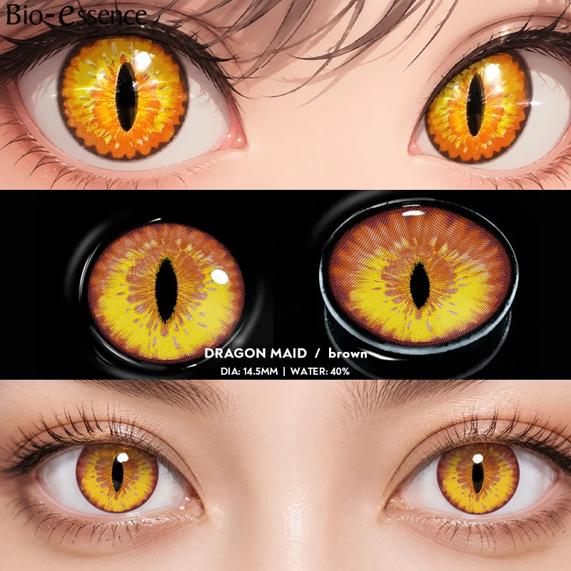 Bio-essence 1 Paar Oshi No Ko Cosplay Kontaktlinsen Ai Rubi Ruby Akuamarin Kana Cosplay Rosa Linsen Lila Anime-Linsen