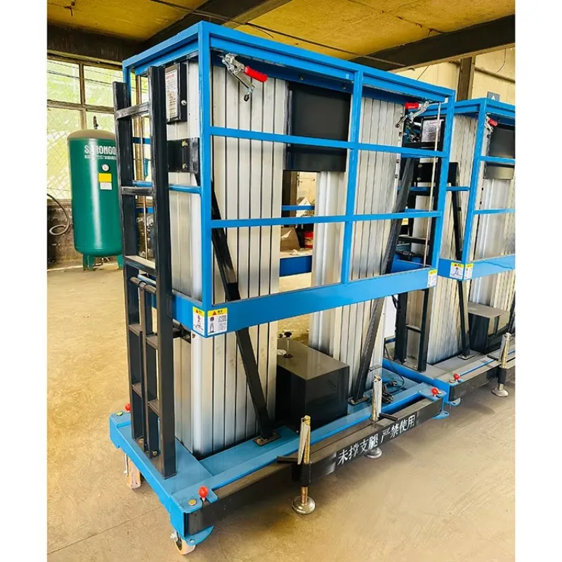 Customized 6-24m Single Double Mast Column Aluminum Alloy Lift Tables Vertical Lifting Platform Work Platform Lifts Load Capacit