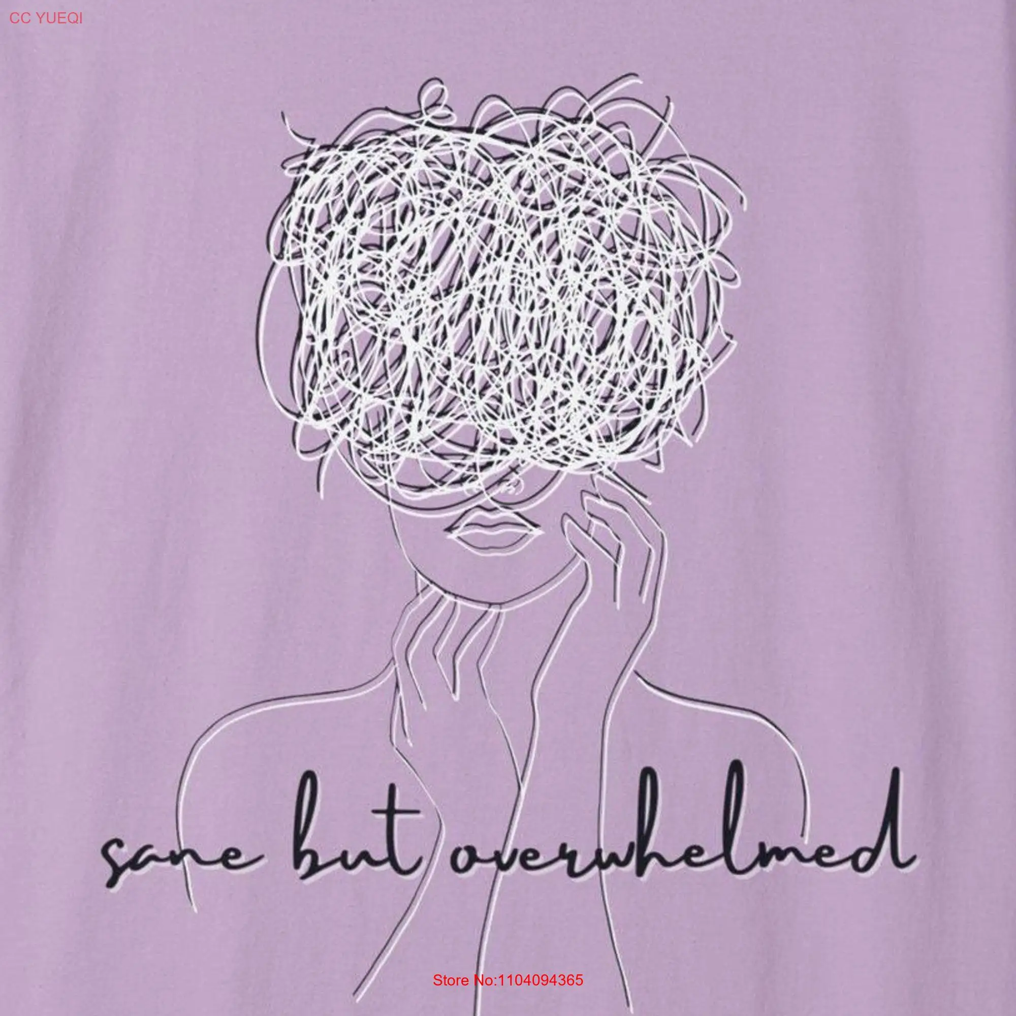 sane but overwhelmed Alanis Morissette Lyric Quote Garment Dyed T shirt long or short sleeves