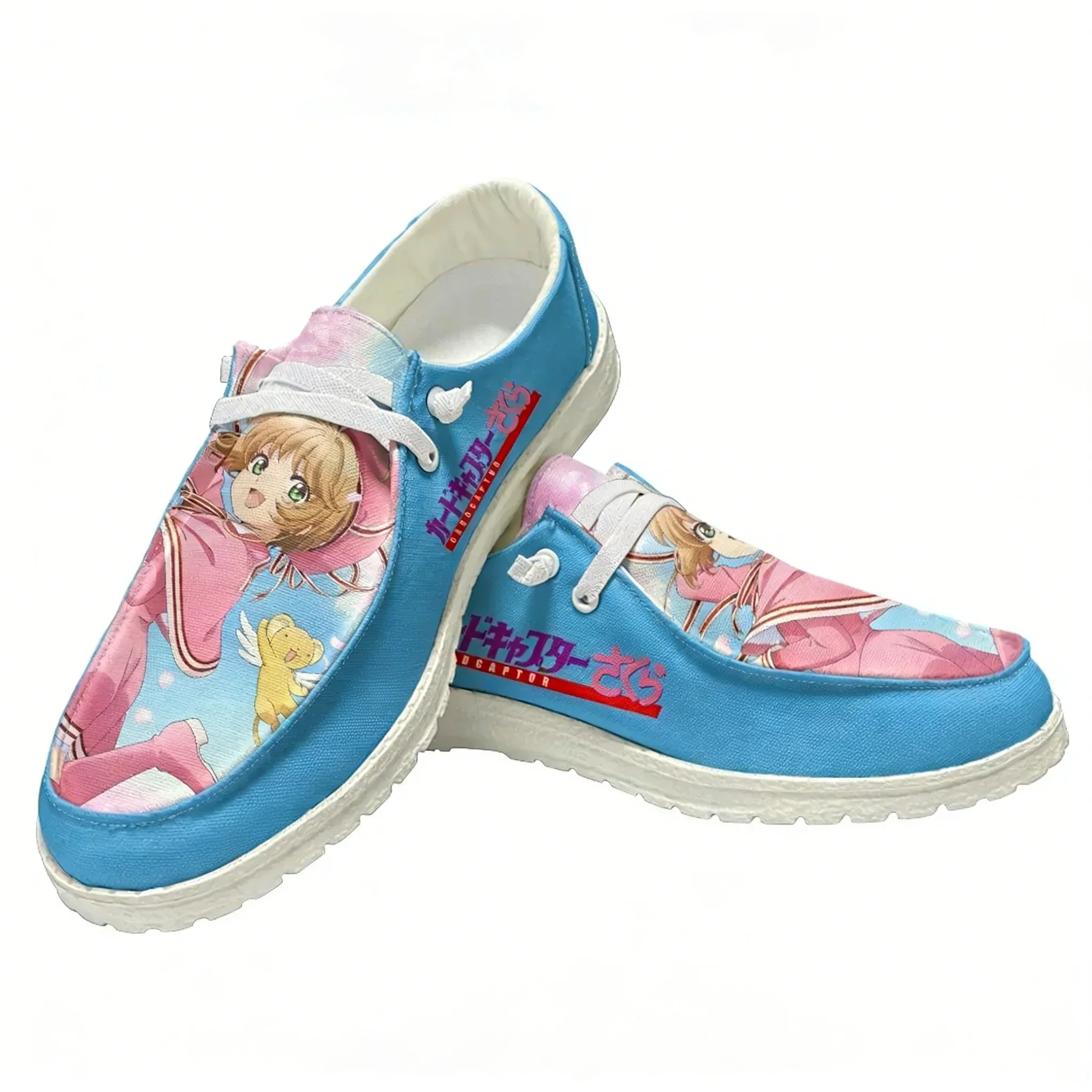 Cardcaptor Sakura Casual Shoes Men Woman Flat Shoe Breathable Indoor Outdoor Lightweight Footwear Couple Custom Made Shoe