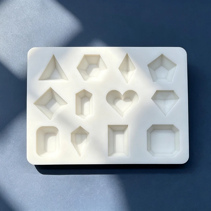 Gemstone Diamond Silicone Cake Baking Mold Sugarcraft Chocolate Cupcake Resin Tools Fondant Decorating Tools