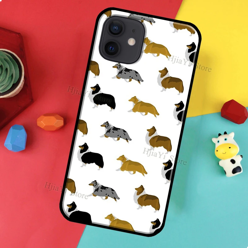 Shetland Sheepdog Dog Phone Case For iPhone 16 15 13 11 14 Pro Max 12 13 mini X XR XS Max Plus Cover Shell