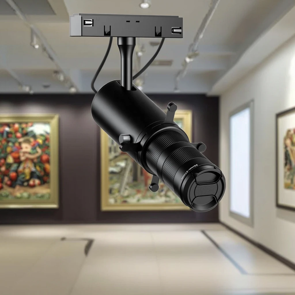 Smart Dimmable Scalable Aluminum LED Track Spotlight 30W/35w Ultra Wide Beam Angle Museum Projector Light