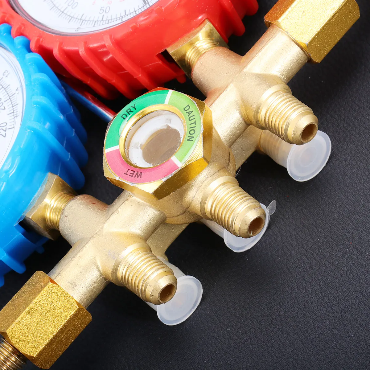 

Charging Hose 2 Burst Max Manifold Gauge Dual-Use Air Conditioner Refrigeration Diagnostic Kit Quick Couplers Refrigerant Gauge