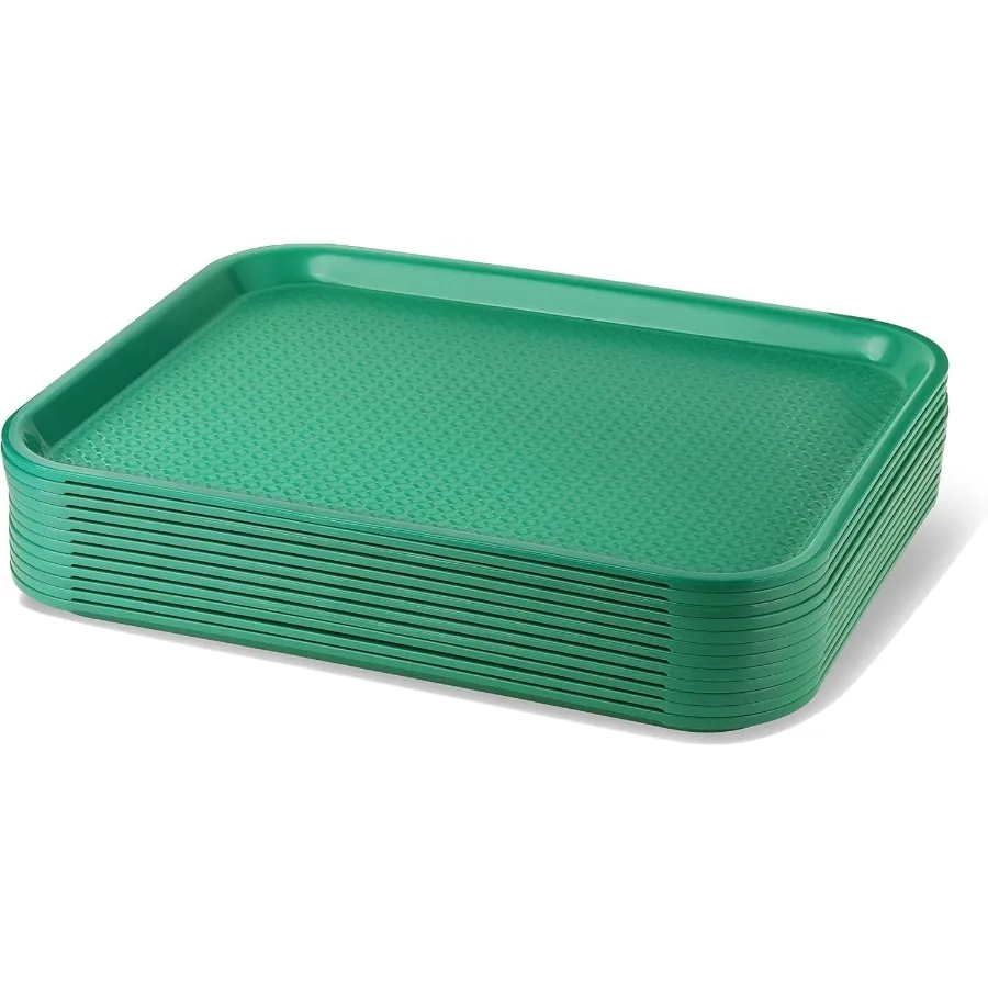 

Fast Food Tray, Set of 12 (Green, 14 x 18-Inch)