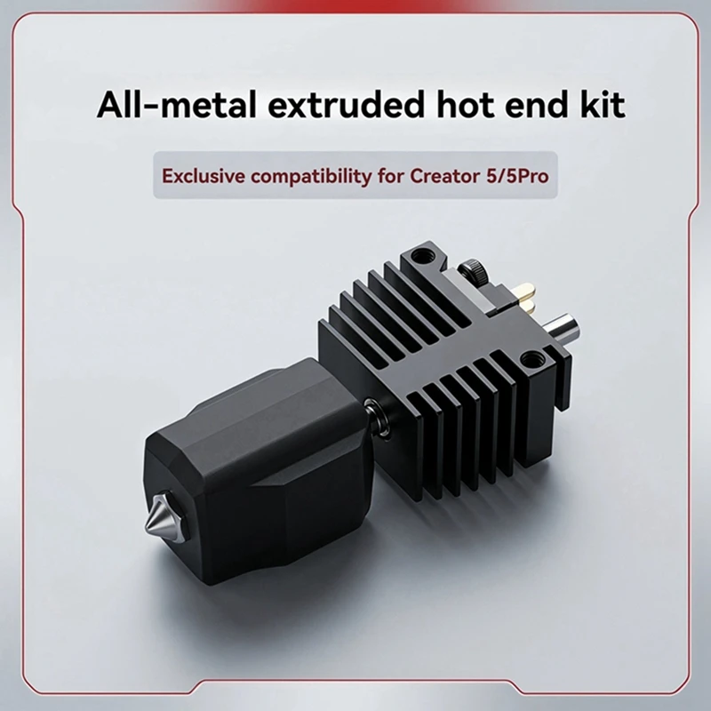 DT21 Hotend Kit for Flashforge for Creator 5/5 Pro, Quick Swap Integrated Nozzle 0.8mm, 3D Printer Parts Replacement