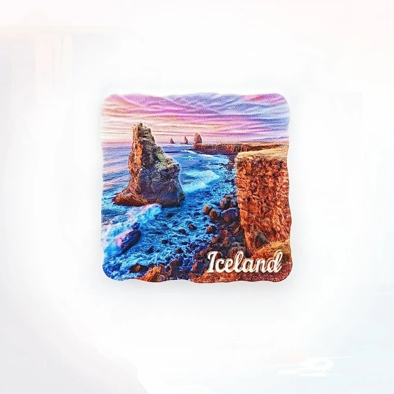 Snæfellsnes Peninsula Fridge Magnet - 3D Iceland Souvenir Volcanic Coast Decor Unique Arctic Circle Gift