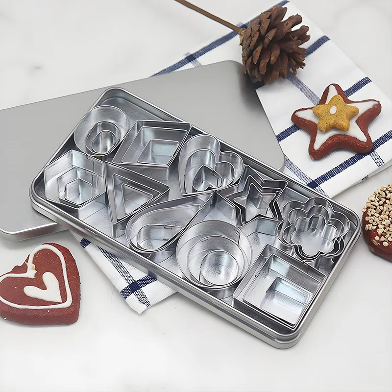 Stainless Steel Geometric Cookie Cutter Set – Dishwasher Safe 5