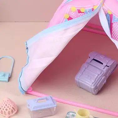 Miniature 1/12 Scale Camping Equipment Set for Dollhouse Outdoor Adventure Pretend Play