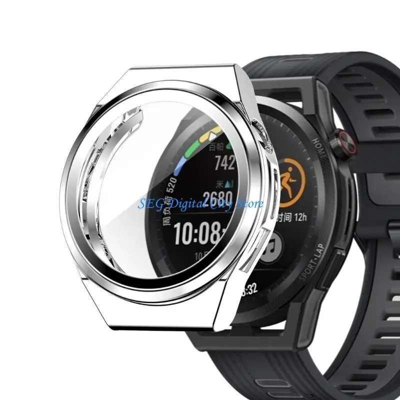 

U75B For GT3 Watch Soft TPU Screen Protector-Housing Bumper-Shell Dustproof Cover