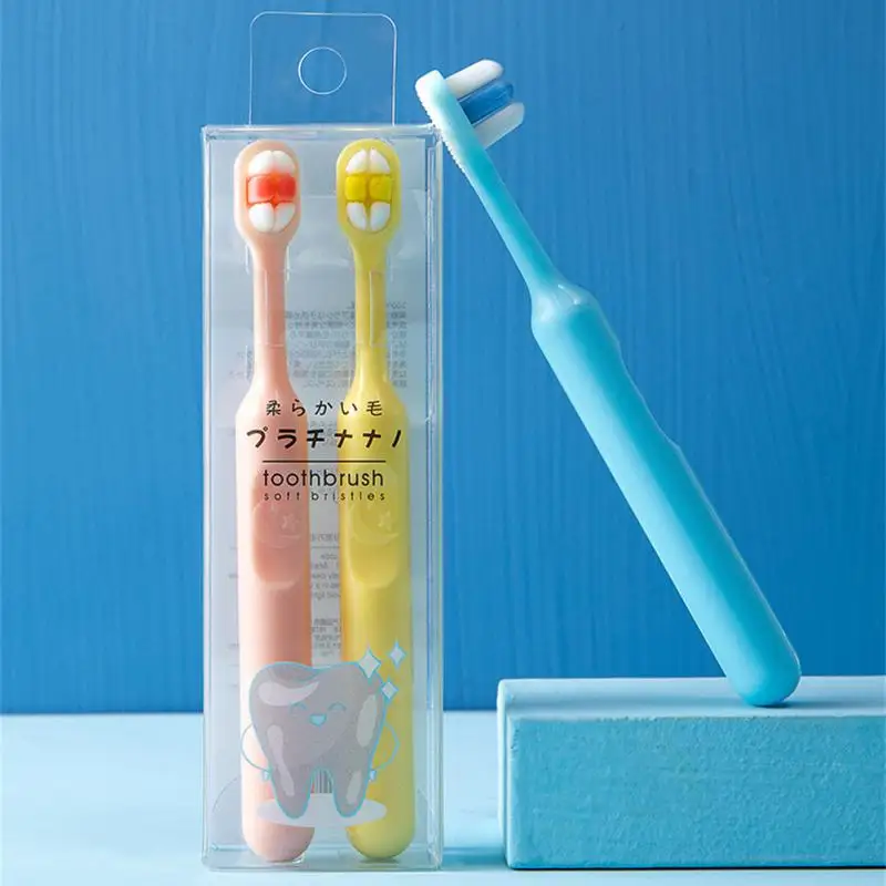 New Upgrade Ten Thousand Hair Toothbrush For Children 2-5-year-old Candy-colored Baby Thin Soft Ten Thousand Hair Toothbrush