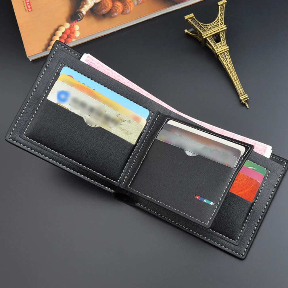 

PU Man Coin Purse Texture Coin Purse Holder Storage Cards Cash Retro Wallet For Men Structure