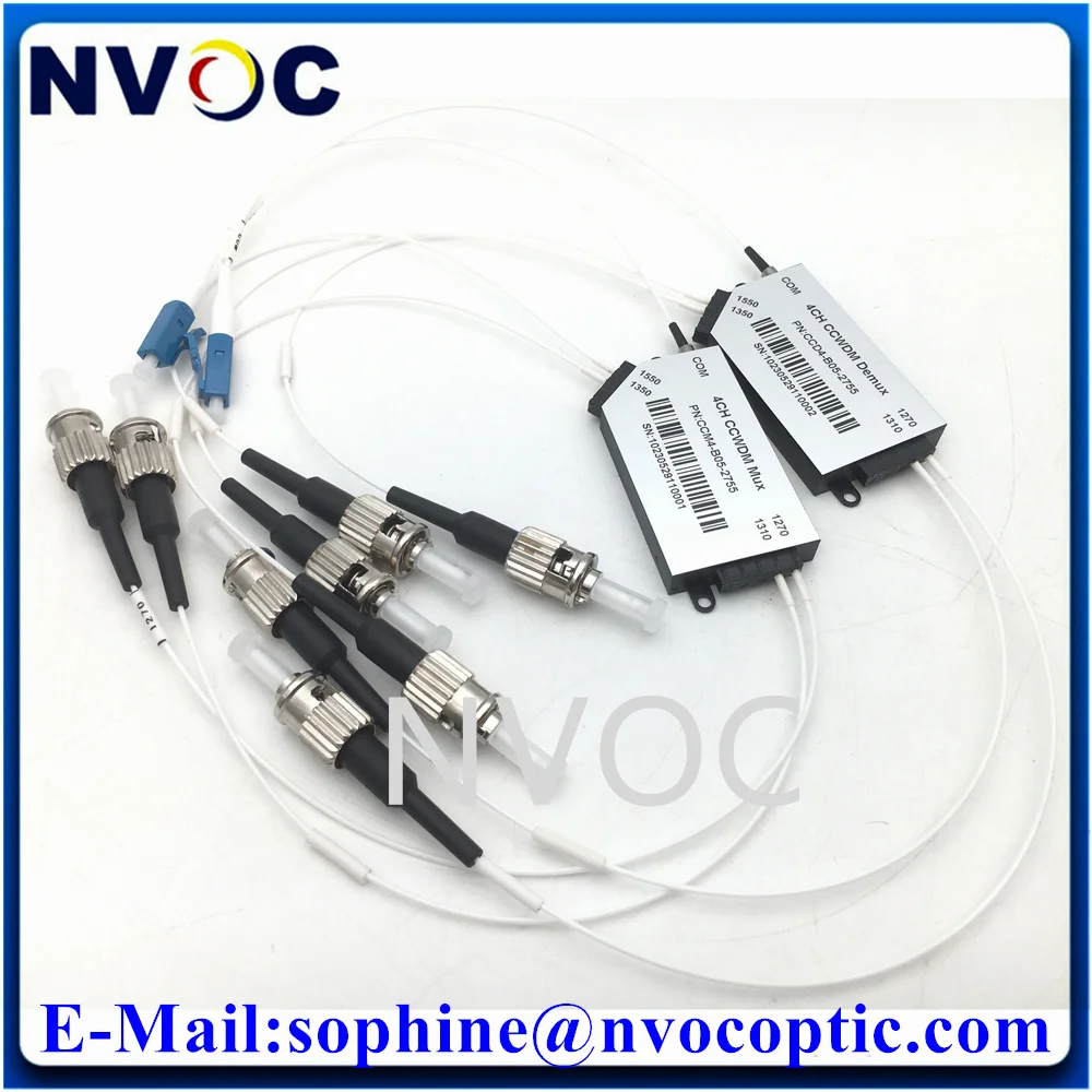 1*4 CCWDM Fiber Optic Multiplexer Module,LC/FC/ST/SC Connector,4ch Compact 1550-1570-1590-1610nm Mini CWDM Mux Demux Device