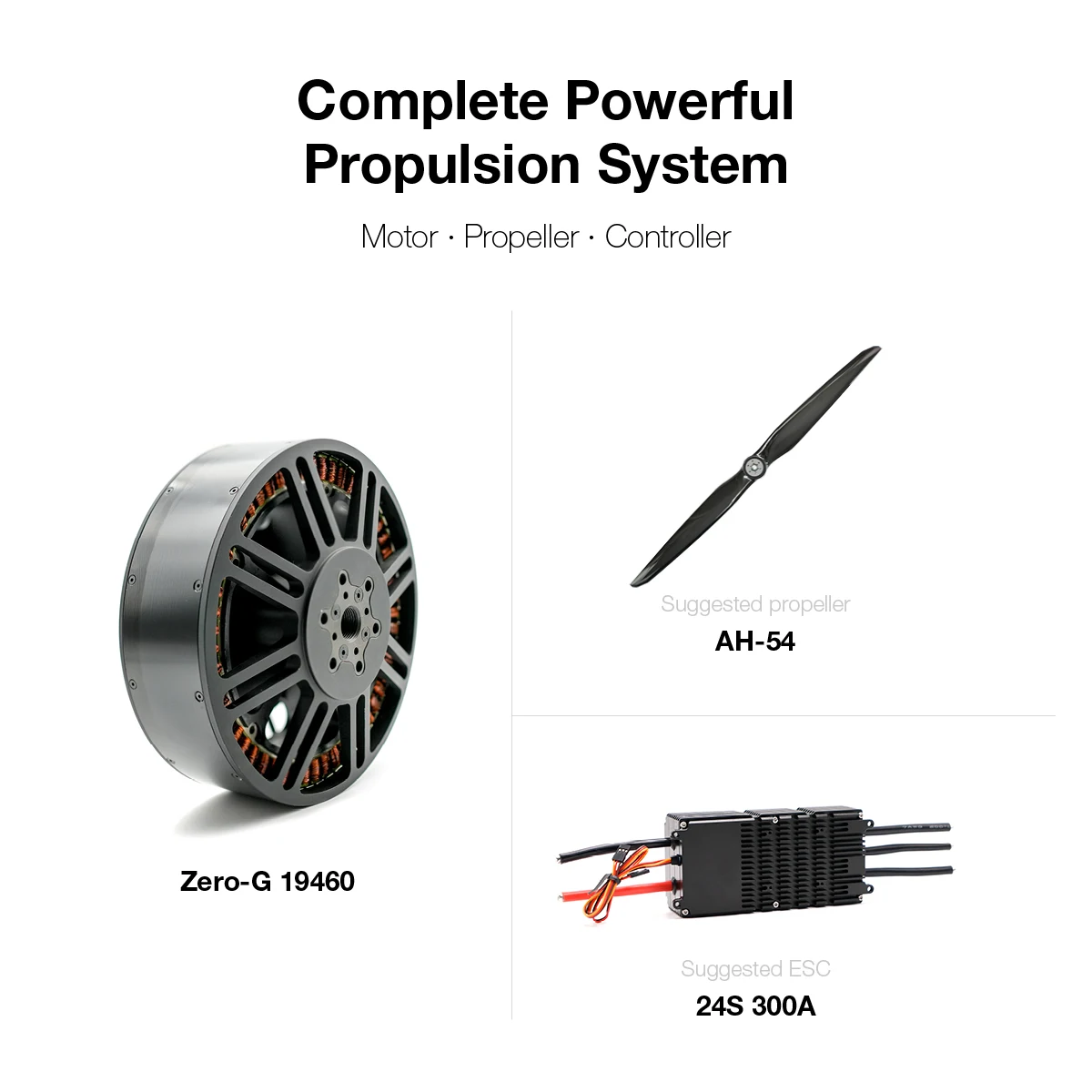 19460 Thrust Propulsion System 95KG Motor Brushless BLDC ESC Propeller Permanent Magnet for Heavy Lift Dr-one Air-craft view 3