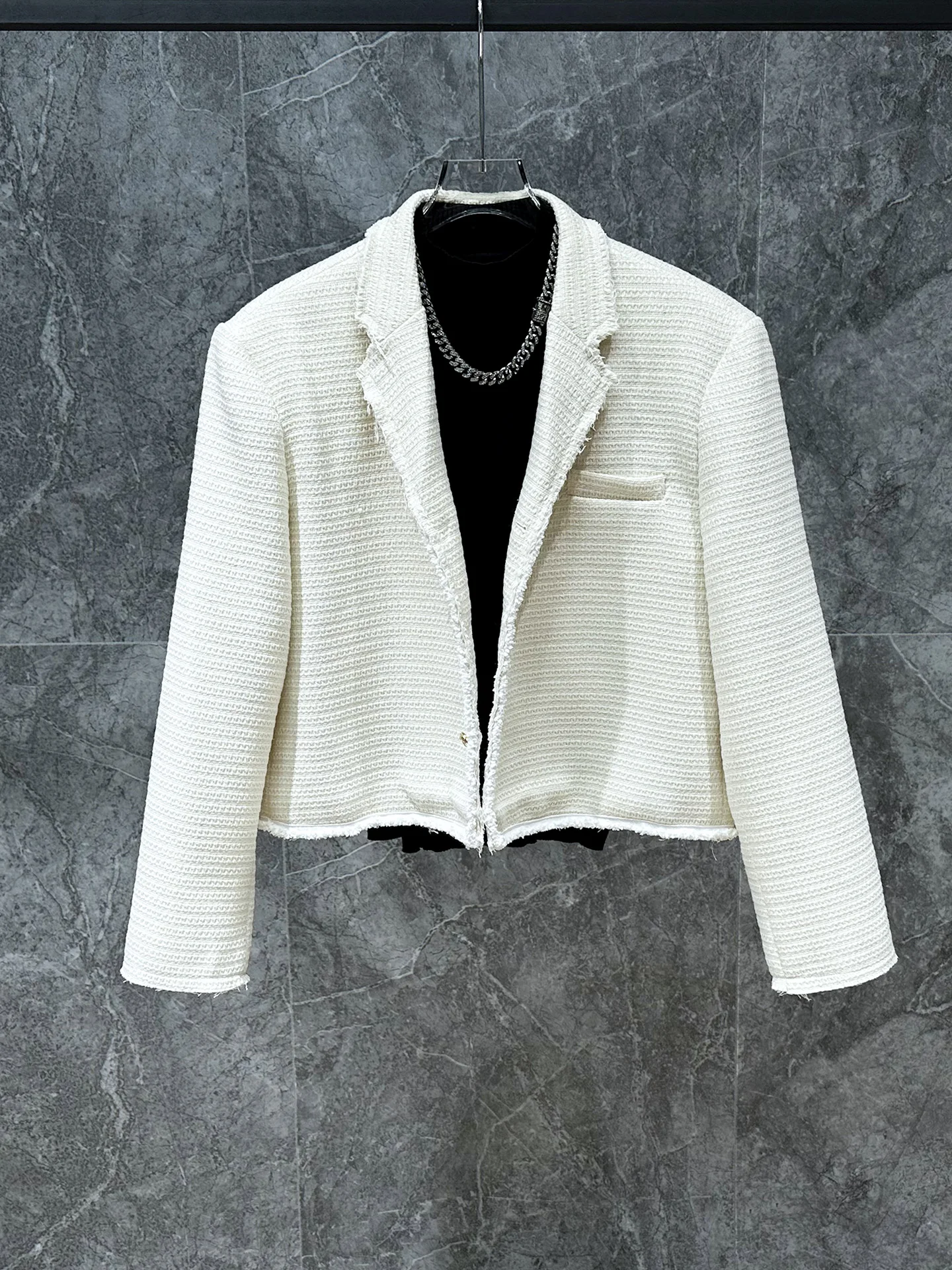 Veste courte tricotée pour hommes, nouvelle Version coréenne Ins, Design haut de gamme, col rabattu, manteau décontracté, tendance, automne hiver 2025