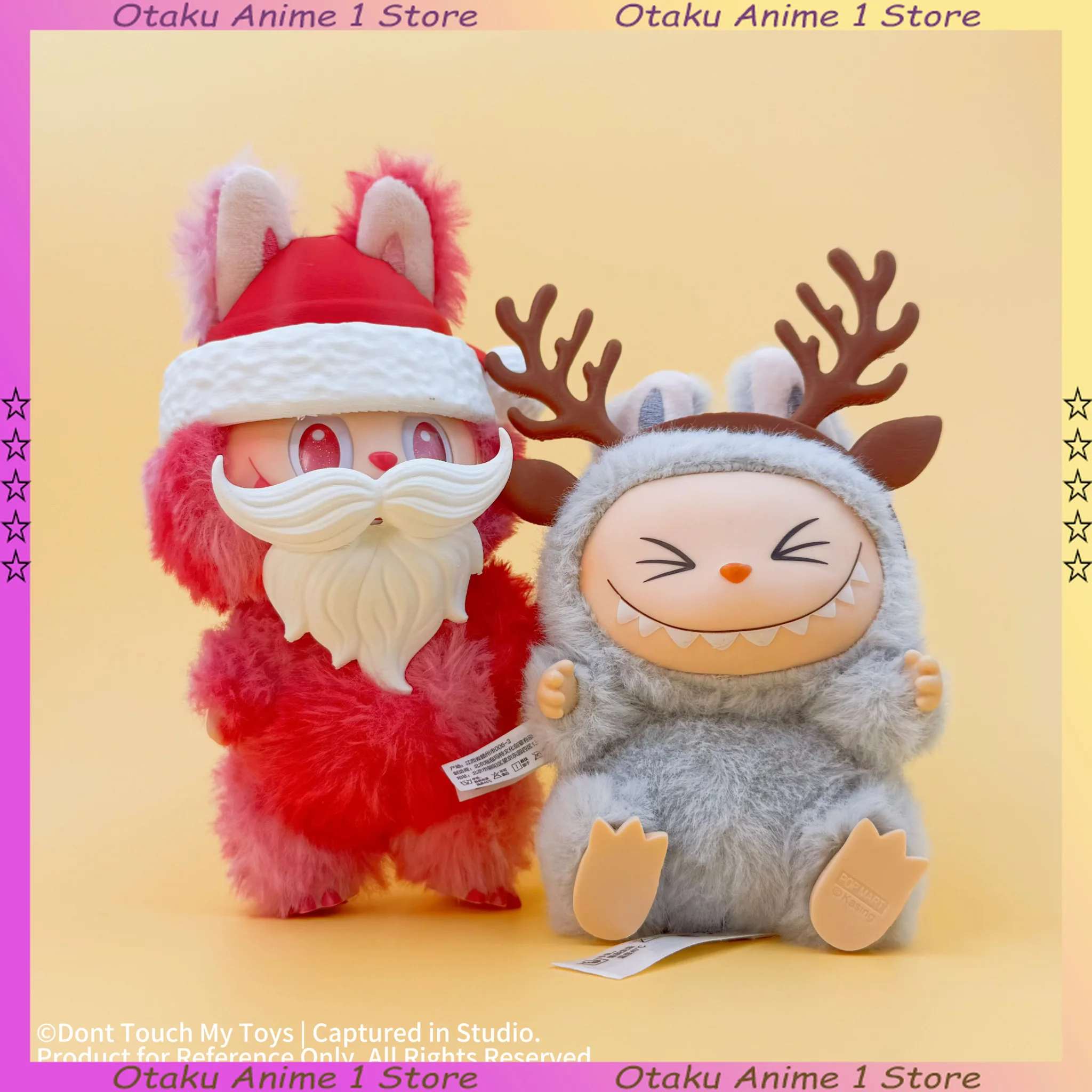 Ubranka dla Labubu 4.0, uroczy zestaw świąteczny z nadrukiem 3D, mini pluszowa lalka, odzież, modne akcesoria dla lalek, prezent