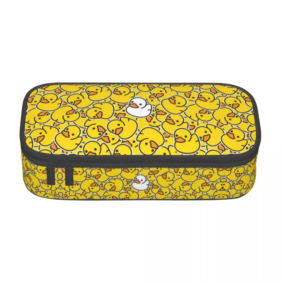 Customized Cute Yellow Classic Rubber Duck Pencil Cases for Girl Boy Large Capacity Pencil Bag Stationery