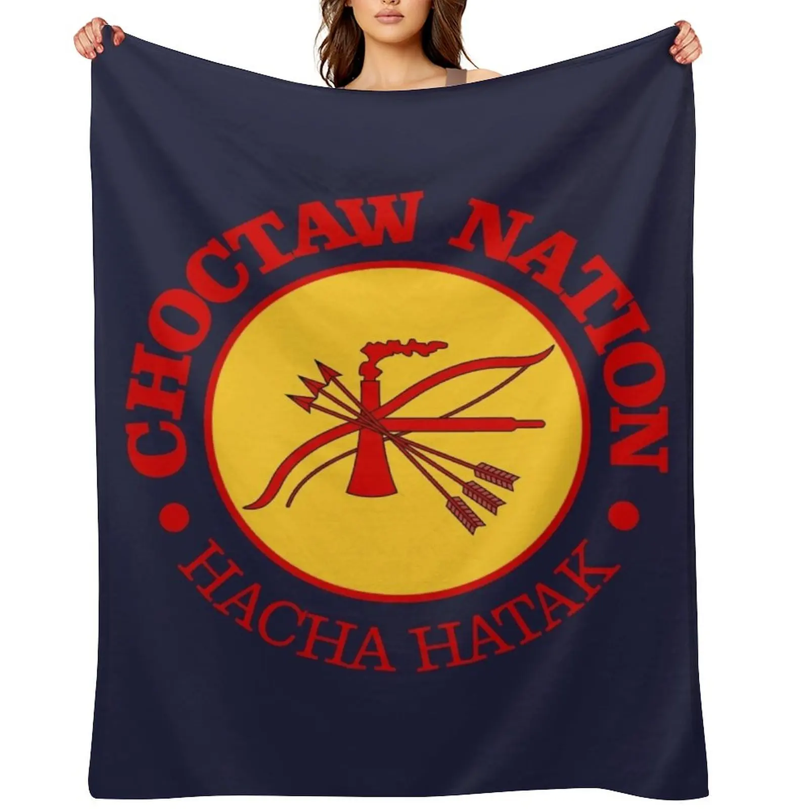 

Choctaw Nation (NA) Throw Blanket Picnic Designers Hair Giant Sofa Blankets