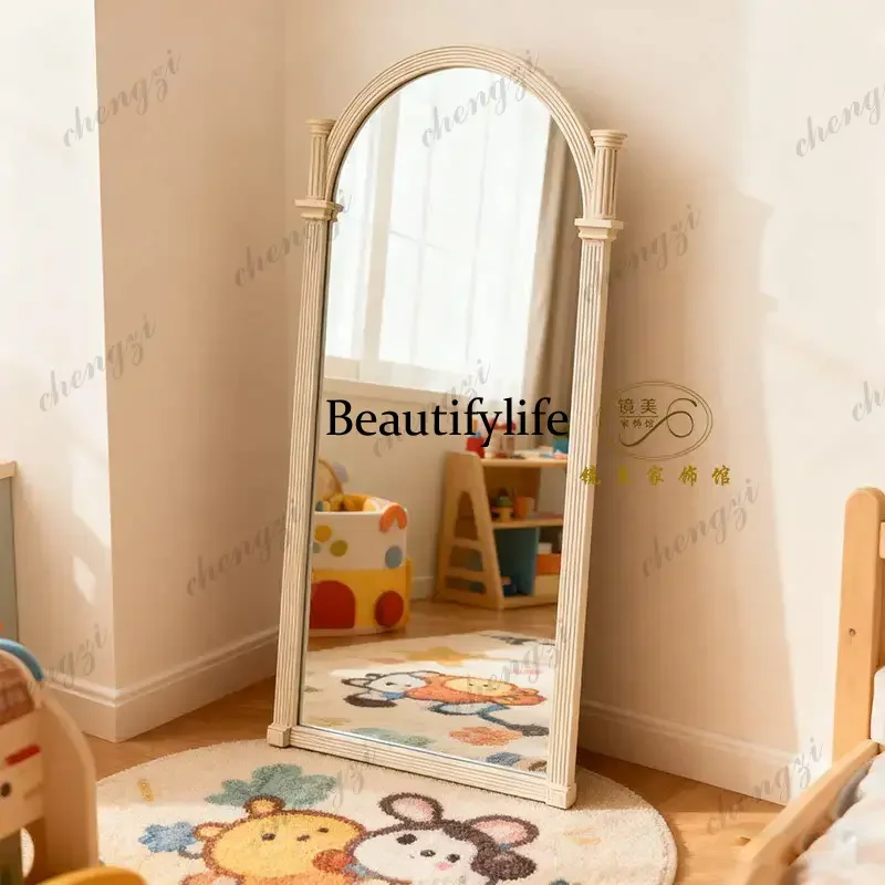 French retro home full-length mirror bedroom wall hanging fitting mirror