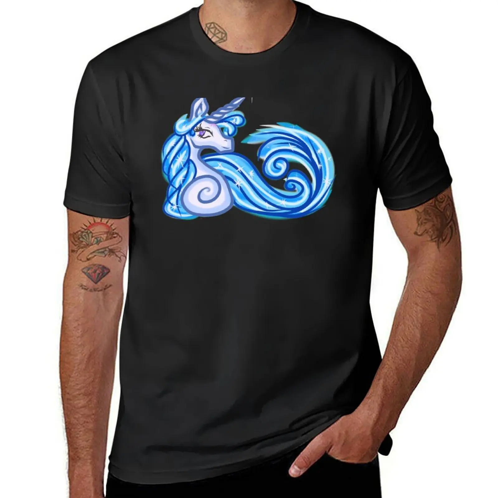 Amalthea digital airbrush T-Shirt customs customizeds Aesthetic clothing t shirt for men