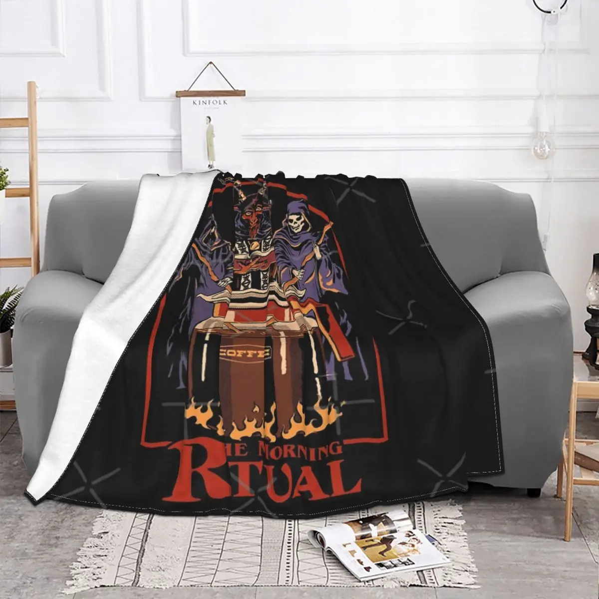 The Morning Ritual Anime Bed Blankets Blankets & Throws Custom Blanket Personalized Throw Blanket