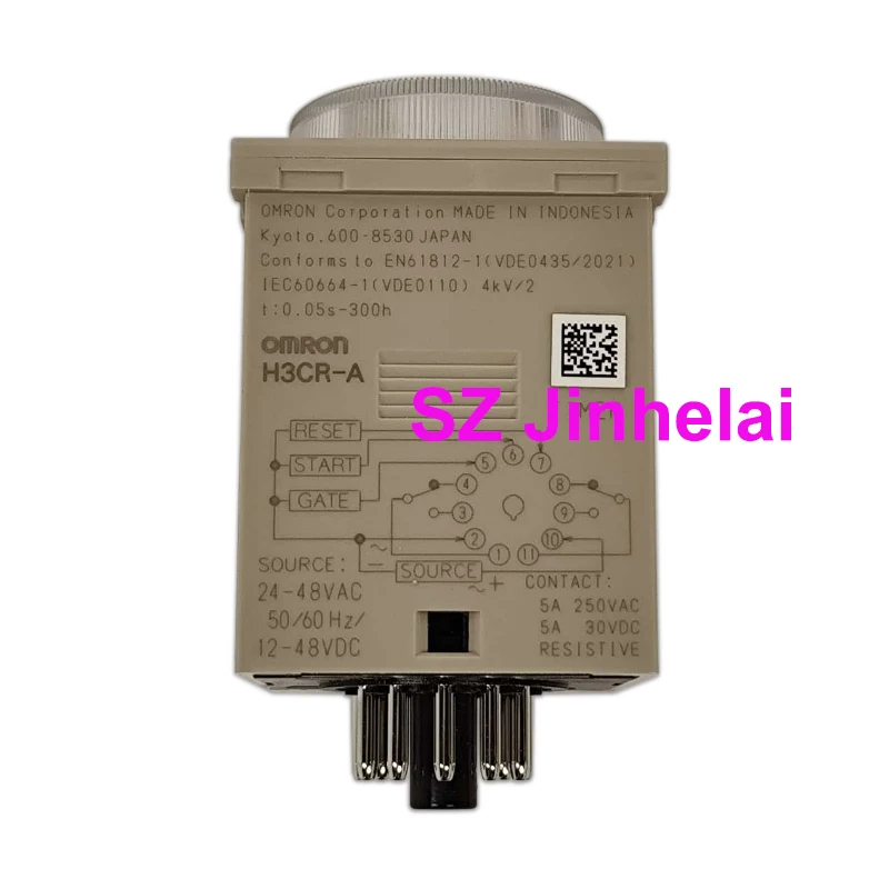 Authentic Original Omron Time Relay Adjustable Timer Switch Relays H3CR-A 24-48VAC/12-48VDC or 100-240VAC