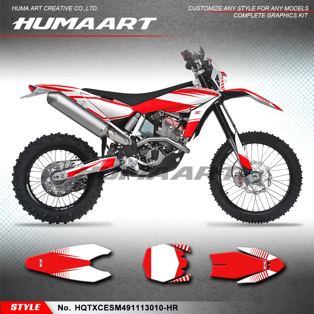 

HUMAART Sticker MX Decal Kit for Husqvarna TE TC TXC SMR 449 511 2011 2012 2013, HQTXCESM491113010-HR