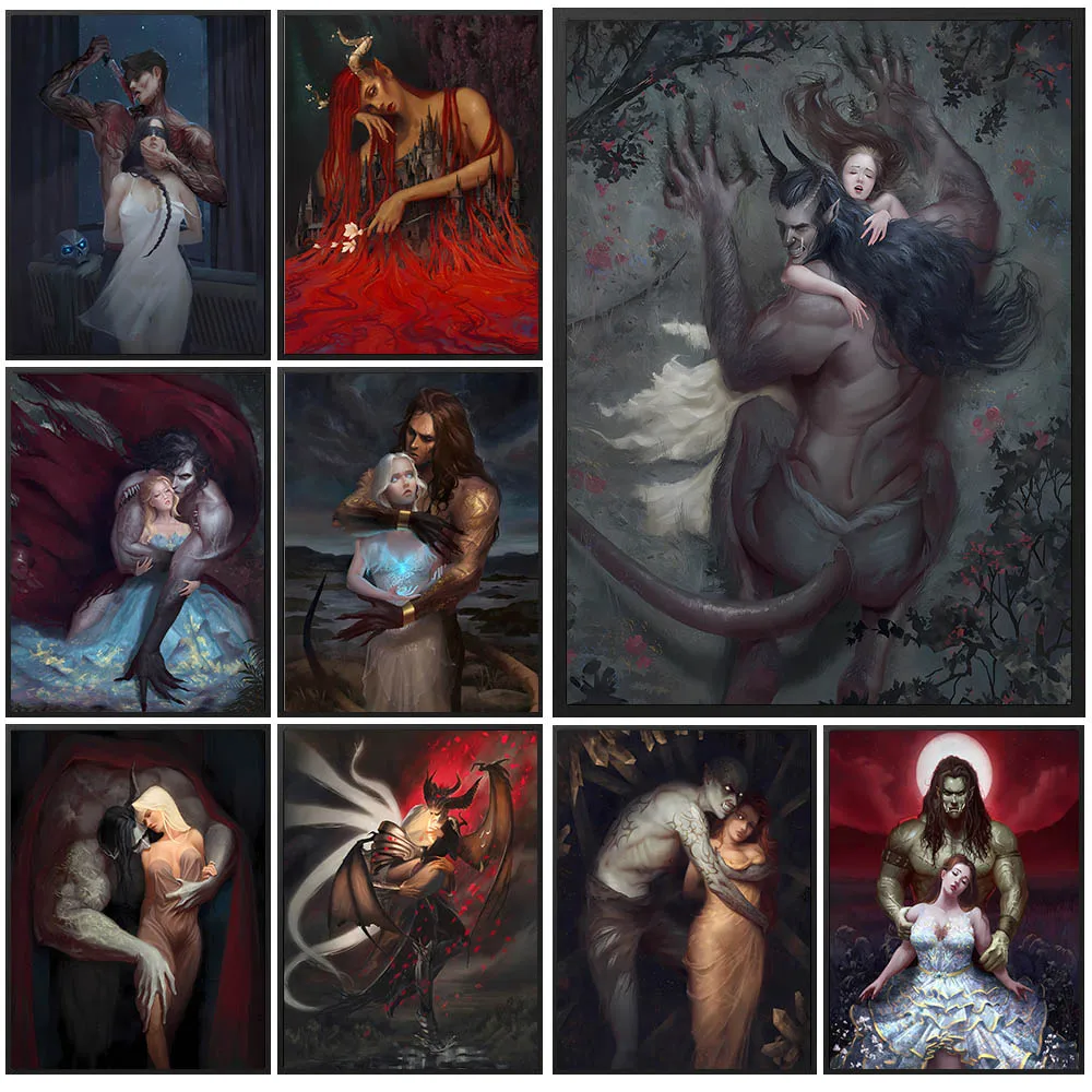 Фото Иллюстрация рун алхимика, винтажная настенная живопись на холсте, Уроборос, ключ Соломона, постер с изображением колдовства и магии