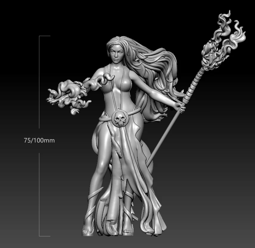 1/24 75mm 1/18 100mm Resin Model Kits Female Master Figure Unpainted No Color RW-696