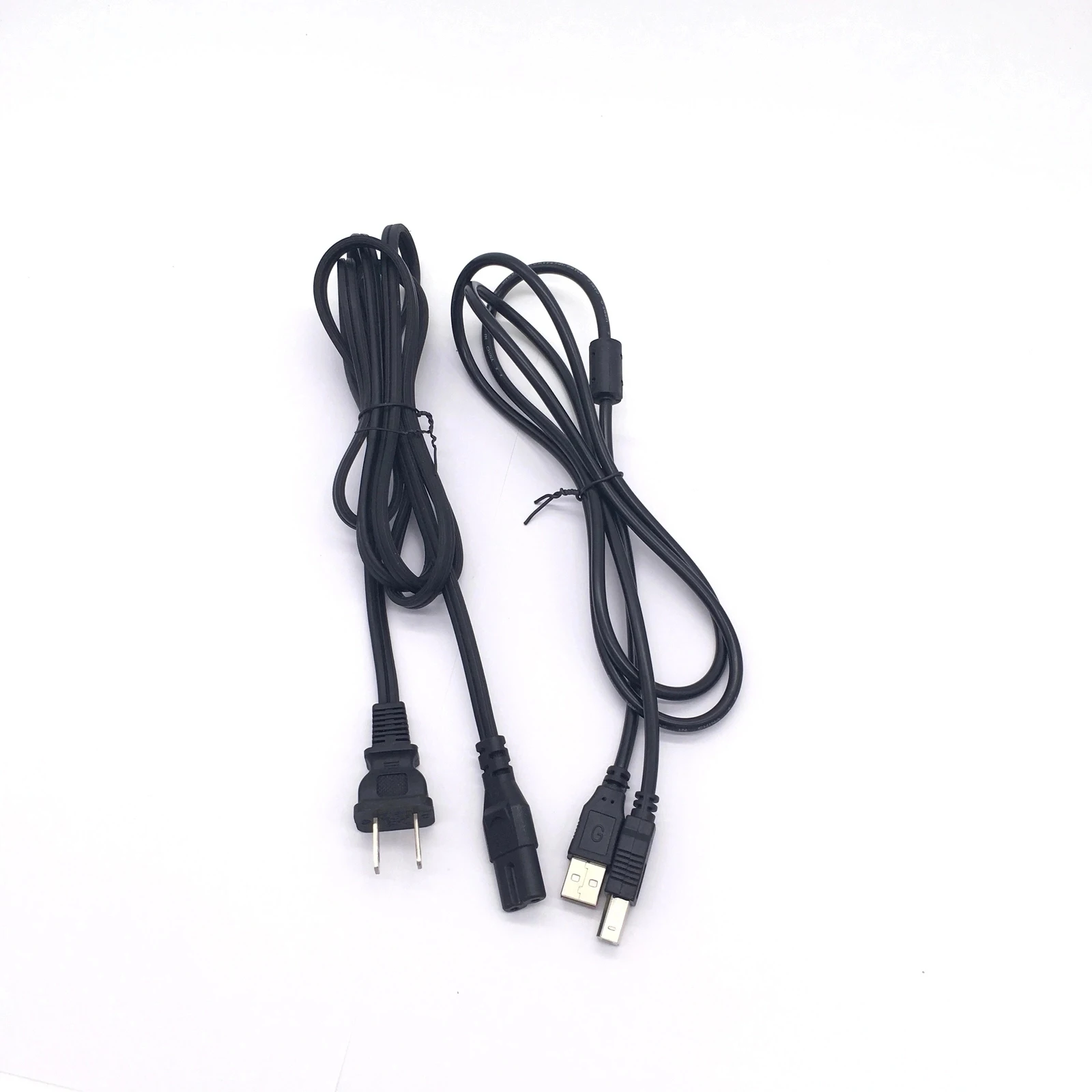 Cabo USB + cabo de alimentação para impressora, adequado para Epson Workforce 840 WF-7510 XP610 XP310 WF-2860