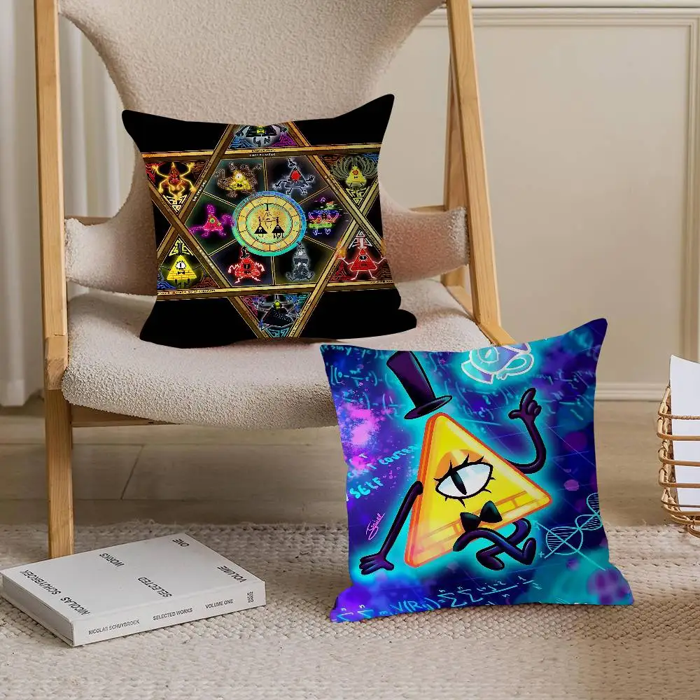 

Gravity Falls Bill C-Cipher Pillow Gift Home Office Decoration Pillow Bedroom Sofa Car Cushion CoverPillow Case