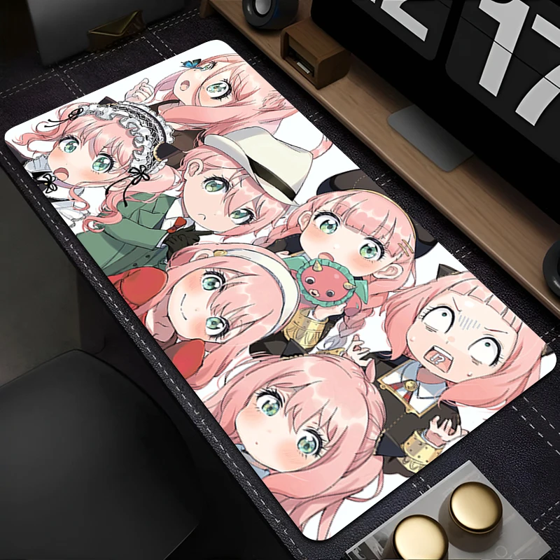 لوحة الماوس ملحقات الكمبيوتر لوحة المفاتيح مكتب حصيرة مكتب لوحة ماوس أنيمي الطبيعية S-spy X الأسرة المطاط المضادة للانزلاق الألعاب وسادة ممتدة