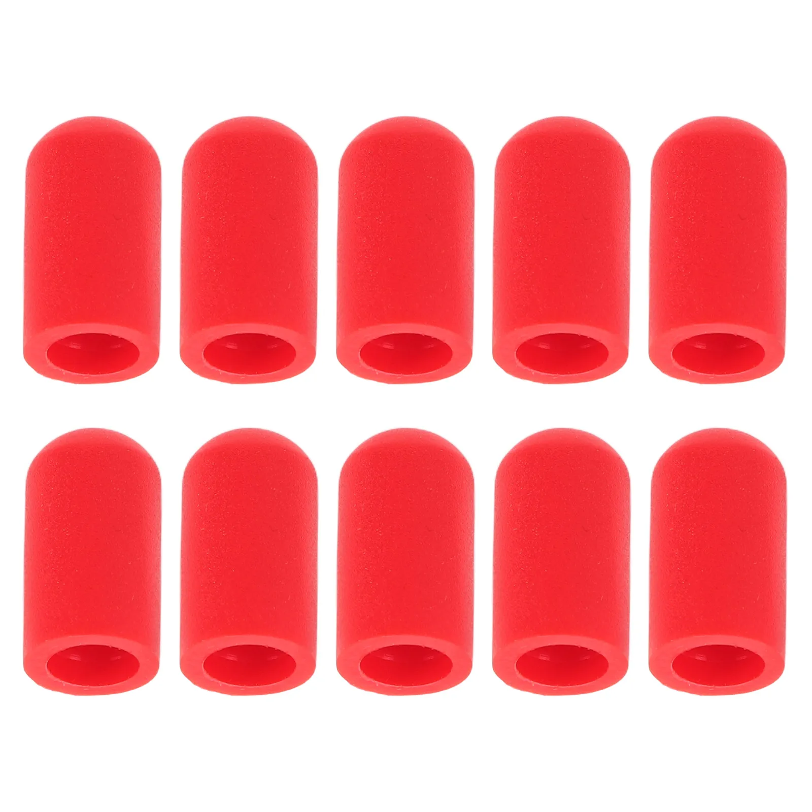 

10pcs Protector Drum Stick Covers Accessories Silent Tips Mute Silicone Dampener Red Practice Drum Cover Snare Pad