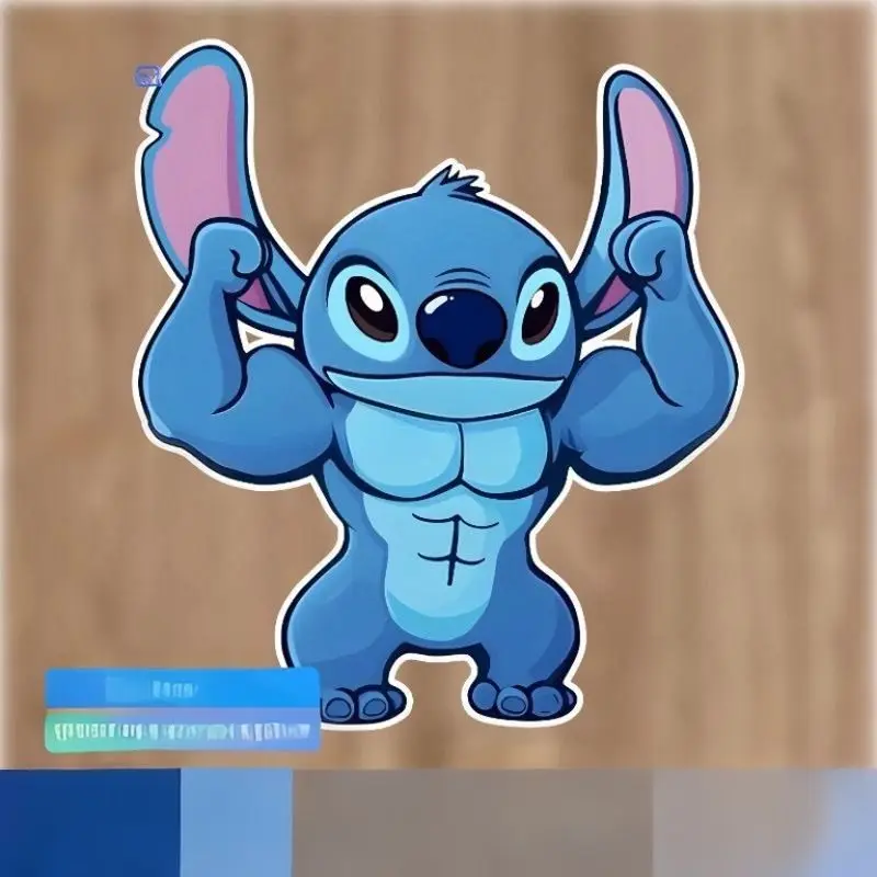 Stiker dekorasi jendela segitiga pintu dan jendela mobil kreatif lucu jahitan otot kartun Disney, hadiah ulang tahun