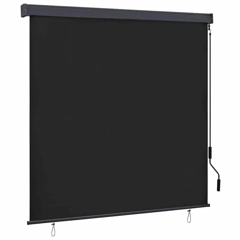 Store Enrouleur Extérieur 180 x 250 cm, Tissu en Polyester avec Revêtement PA, Structure en Aluminium et Acier