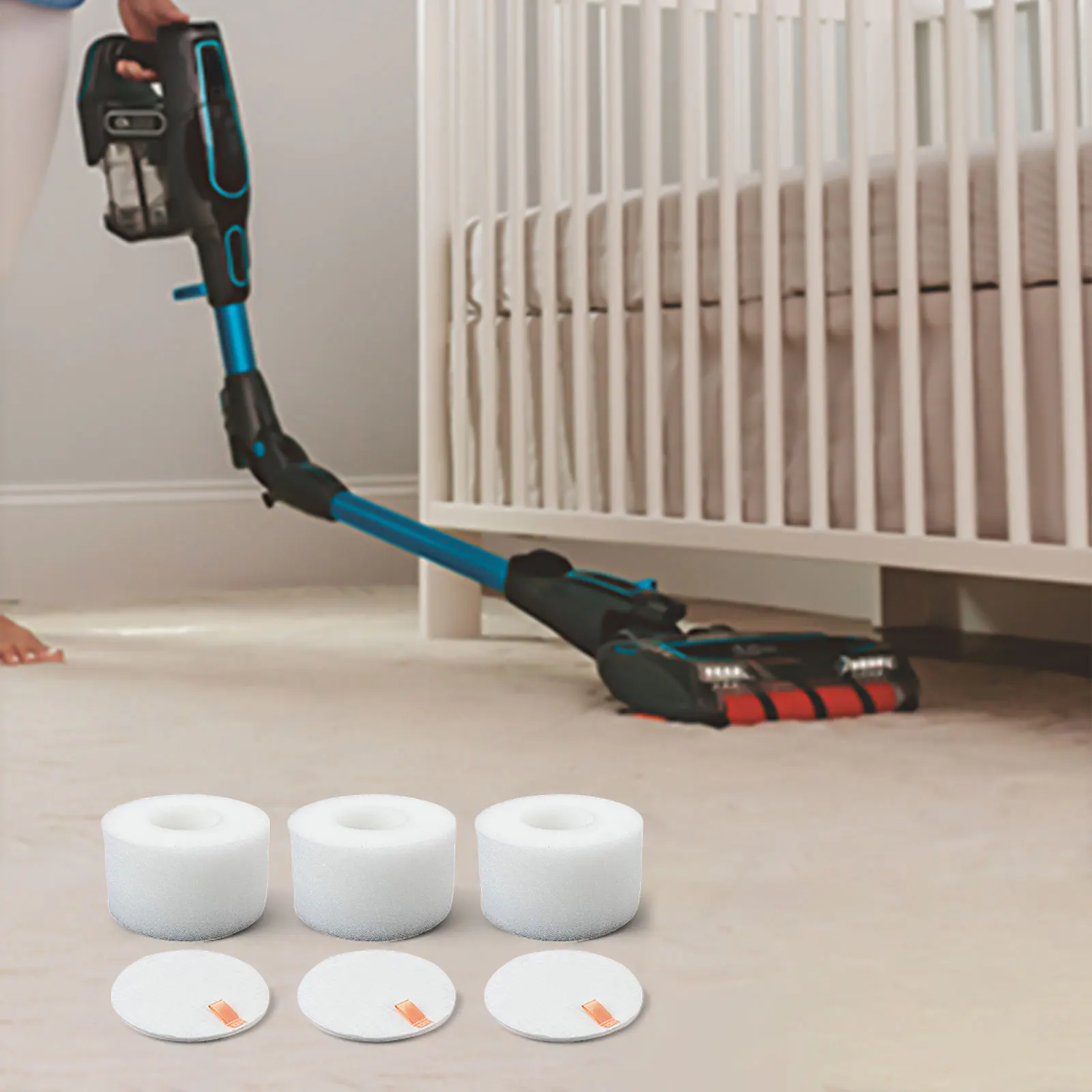 For Shark Vacuums VS101 Filter Set Foam Filter Kit Vacuum Maintenance Foam Filter Kit For Vacuum Maintenance Essential Parts