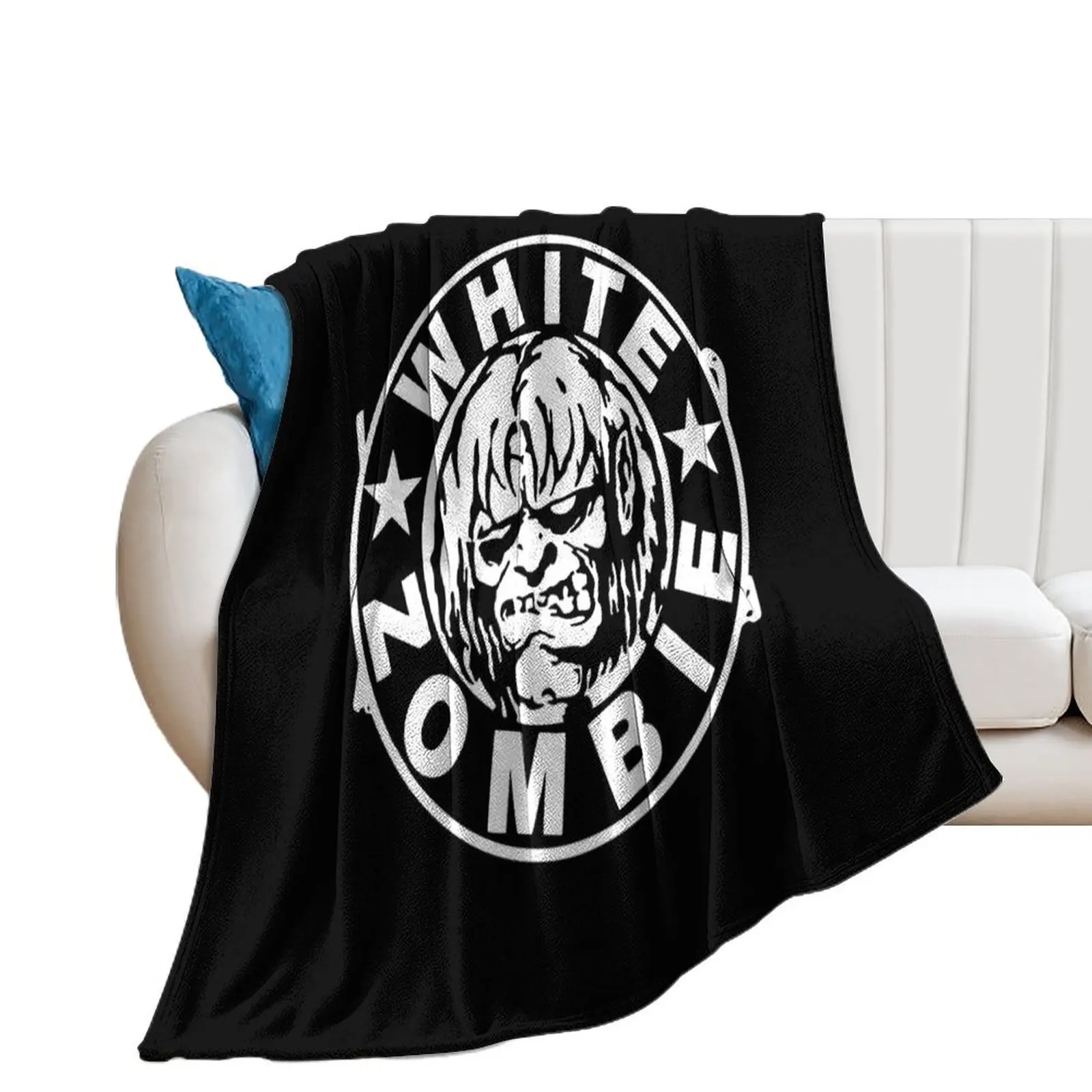 White Zombie Throw Blanket For Decorative Sofa Retros Sofa Throw Summer Beddings Blankets