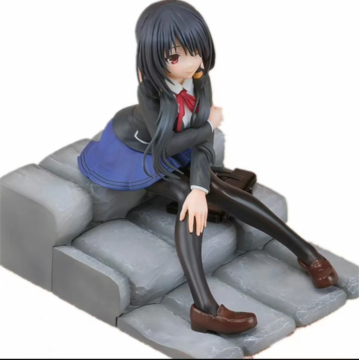 

In Stock Original Pulchra Date A Live Kurumi Tokisaki School Uniform Action Figure Model Toy Authentic Character Doll Gift