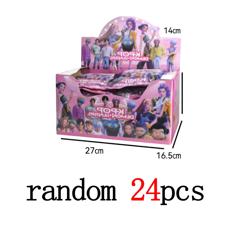 Hot Anime KPop Demon Hunter Rumi Mira Zoi Character Key Chain PVC Blind box Funny Bag Decoration For kid Birthday Gift