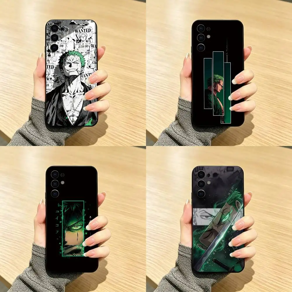 One Piece Zoro  Phone Case For Samsung S25,S24,S21,S22,S23,S30,Ultra,S20,Plus,Fe,Lite,Note,10,Black Cover
