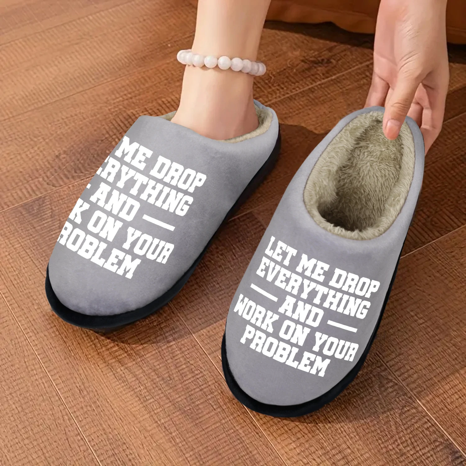 

Funny Gifts for Women, Indoor/Outdoor Slippers, Soft Memory Foam House slippers, Comfy Fuzzy House Shoes, Wenter Warm Bedroom