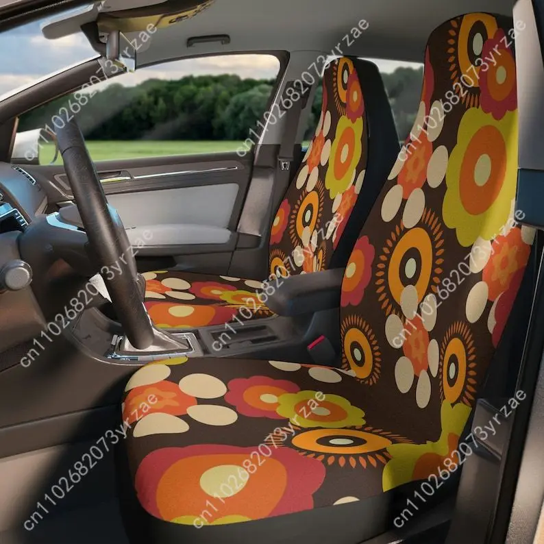 

Hippie Boho Car Seat Covers Universal Environmentally Friendly Interior Decorations Comfortable Breathable Car Seat Covers