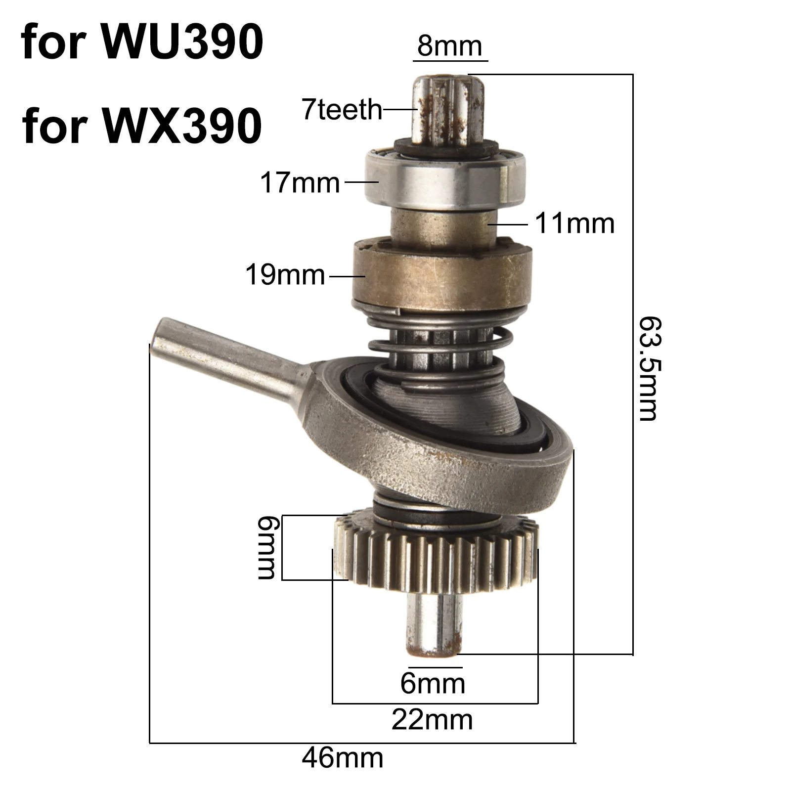 1pc For Worx WU390 WX390 WX390.1 Lithium Hammer Bearings Parts Swing Bearing Metal Power Tools 63.5mm With Long Life