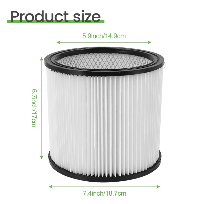 A99X-فلتر بديل لمرشحات Shop Vac 90304 90333 90350 يناسب معظم المكانس الكهربائية الرطبة/الجافة Shop-Vac 5 جالون وما فوق